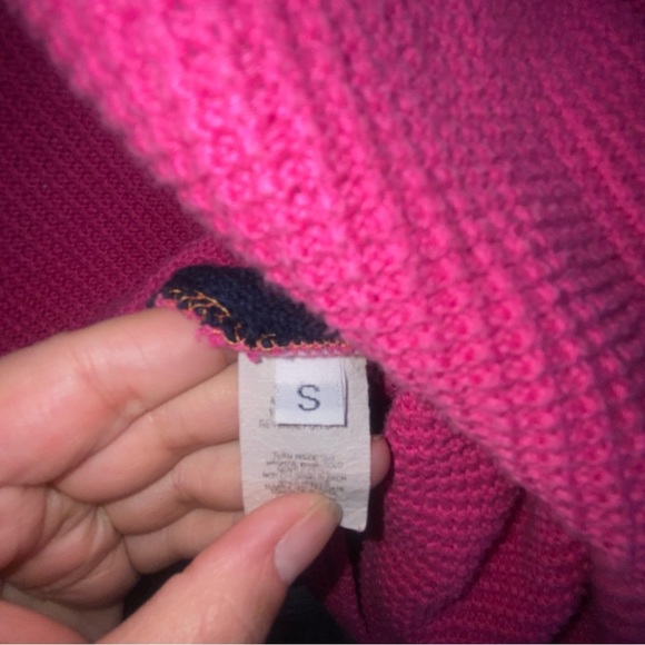 Margaret Winters Laglenlook Colorblock Pullover Waffle Top Size Small - Picture 9 of 9